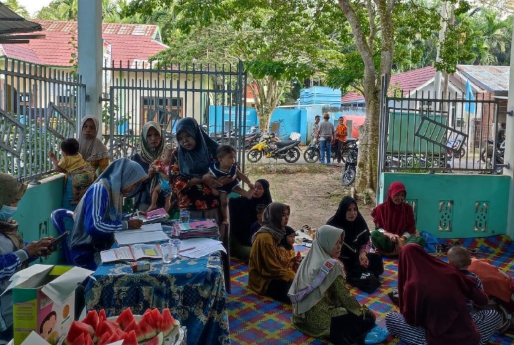 SKK Migas PetroChina Revitalisasi Posyandu Cempaka Biru, Pemdes Serdang Jaya Berikan Apresiasi