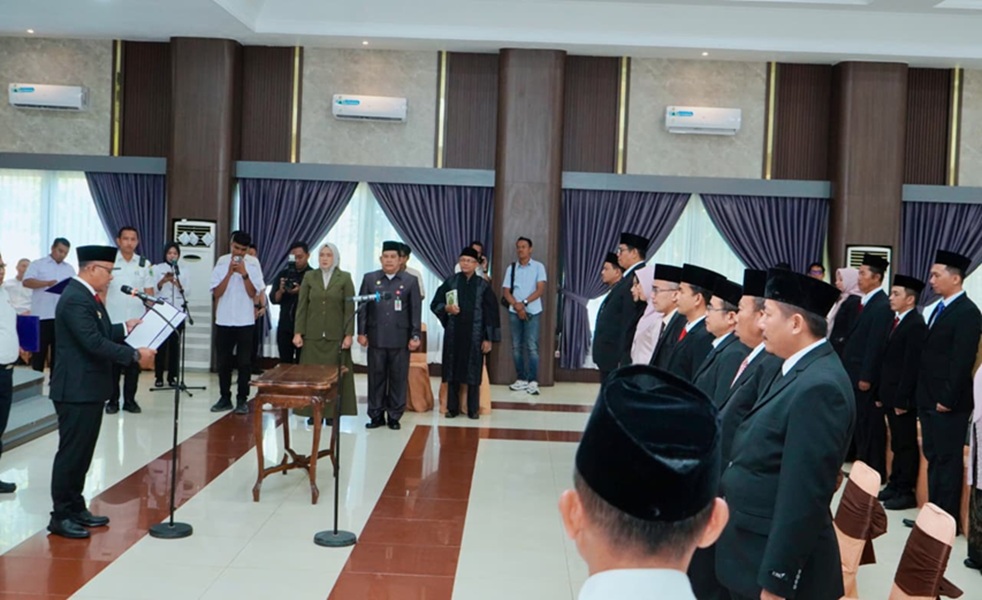 Catet! Ini Daftar Nama 27 Pejabat yang Dilantik Wakil Bupati Tebo Nazar Efendi