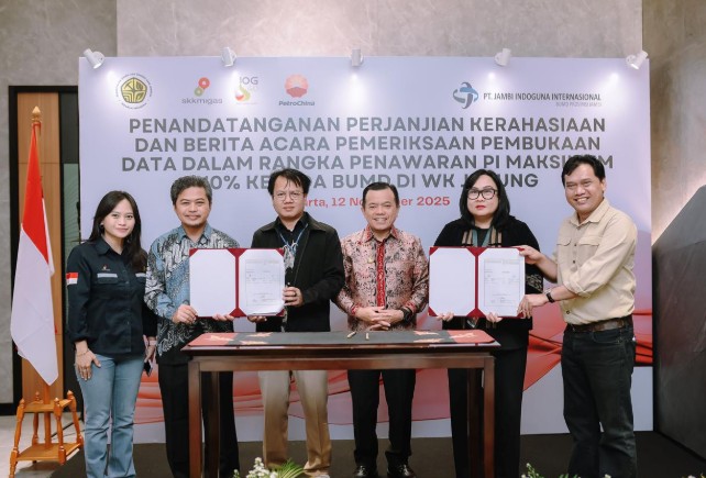 Proses PI Maksimum 10% Wilayah Kerja Jabung Memasuki Tahapan Pembukaan Data
