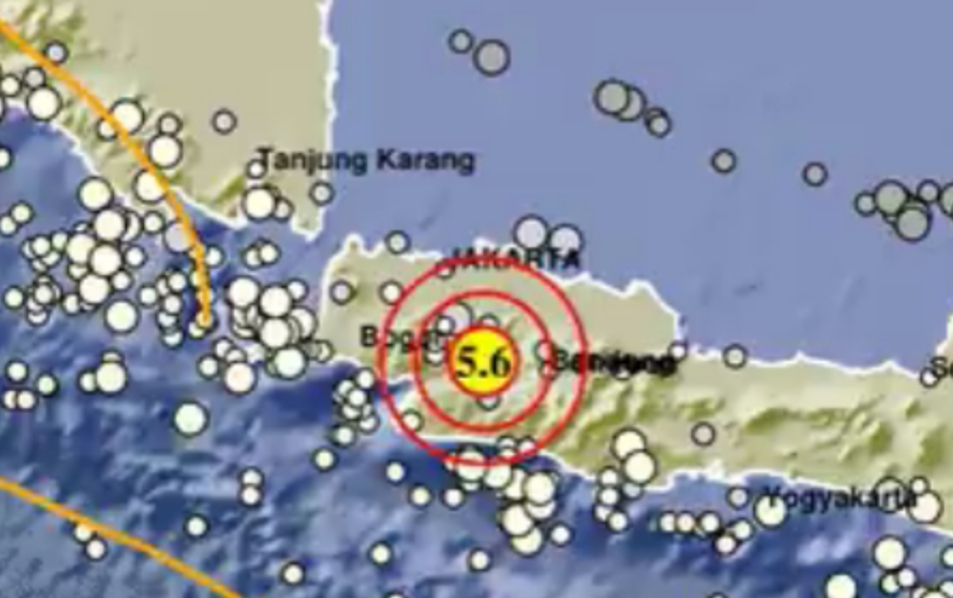 BREAKING NEWS : Cianjur Jawa Barat Diguncang Gempa, Getaran Kuat Terasa hingga Jakarta