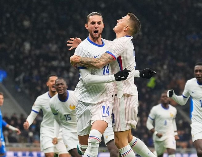 Prancis Bungkam Italia 3-1 di San Siro, Amankan Puncak Grup Liga A