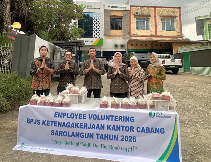 Momen Ramadhan, BPJS Ketenagakerjaan Cabang Sarolangun Menggelar Employee Volunteering