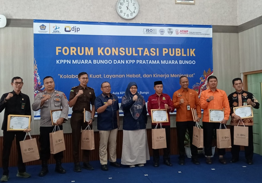 KPPN dan KPP Pratama Muara Bungo Gelar Forum Konsultasi Publik, Dorong Transparansi dan Optimalisasi Anggaran
