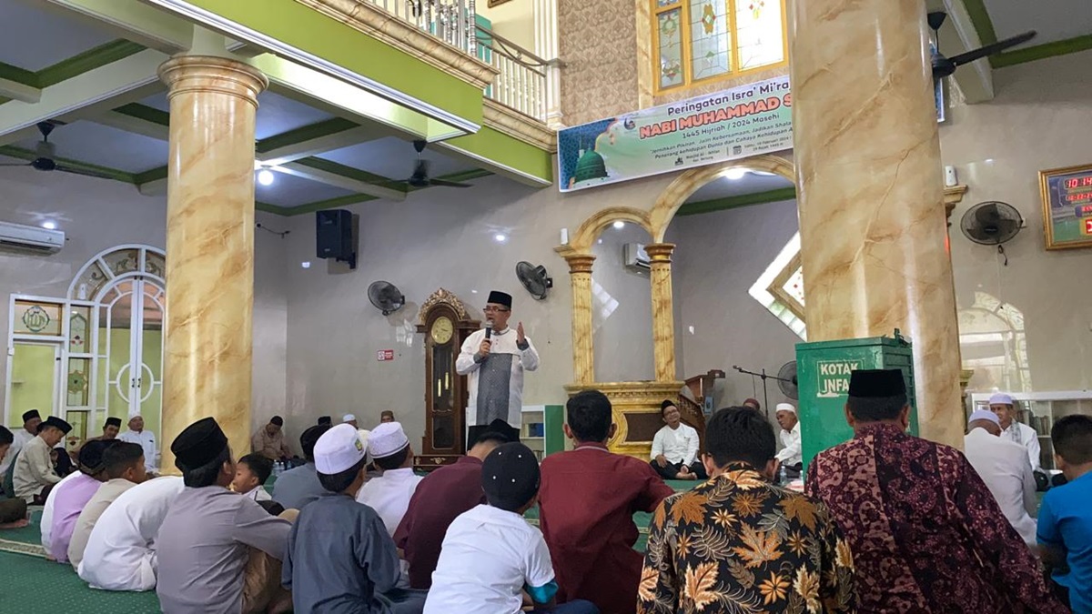 Masjid Al Ikhlas Kelurahan Beliung Kota Jambi Gelar Peringatan Isra’ Mi’raj, Ini Temanya