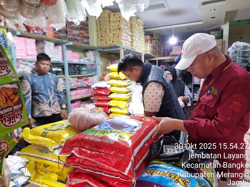 Sarolangun Aman, di Kabupaten Merangin Satgas Pengendalian Harga Beras Temukan Selisih dengan HET