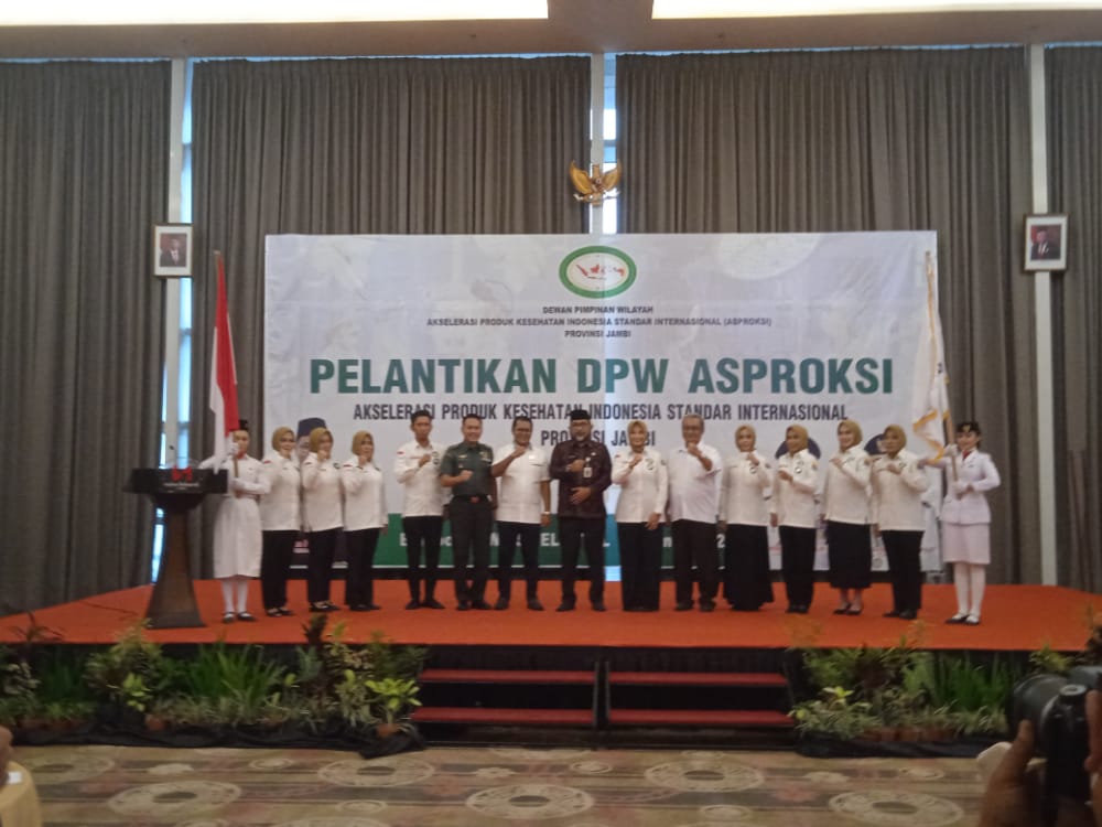 Pelantikan DPW Asproksi Provinsi Jambi, Sekda Sudirman Harap Tingkatkan Realisasi Capaian Produk Dalam Negeri
