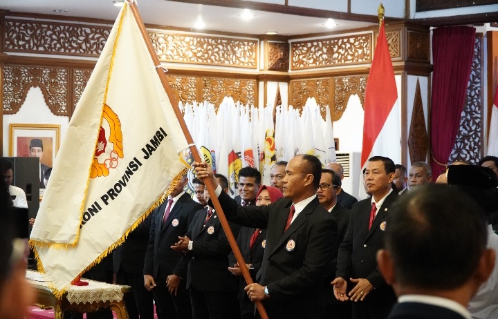 Target 10 Besar Nasional, 73 Pengurus KONI Provinsi Jambi Resmi Dilantik