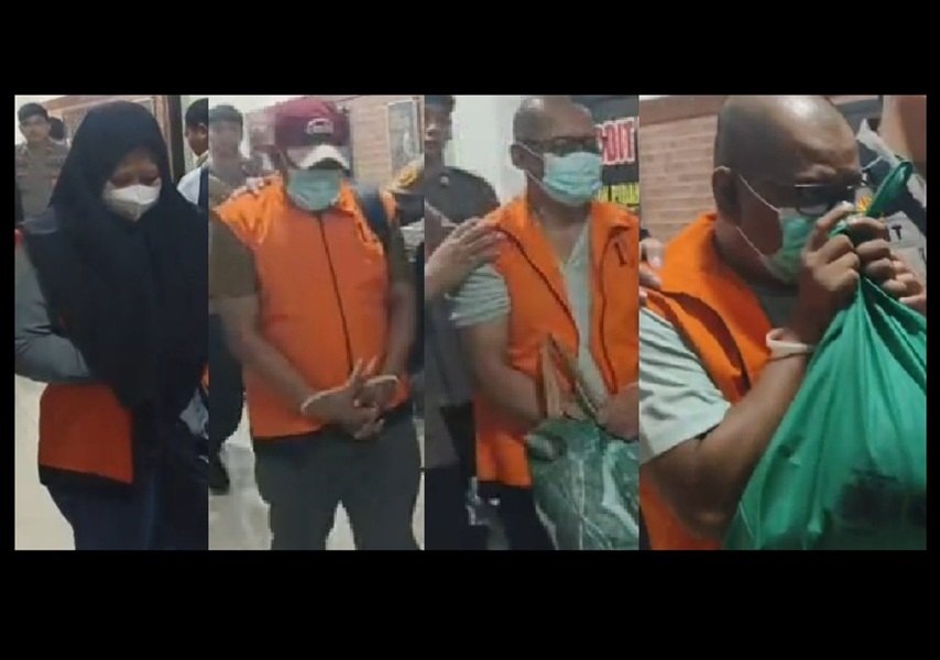 Ini Tampang 4 Tersangka Kasus Korupsi DAK SMK di Disdik Provinsi Jambi yang Dilimpahkan ke Kejaksaan