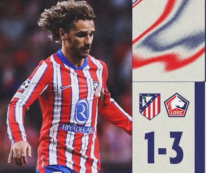 Lille Bikin Kejutan, Hancurkan Atletico 3-1 di Laga Liga Champions! Bagaimana Kronologinya?