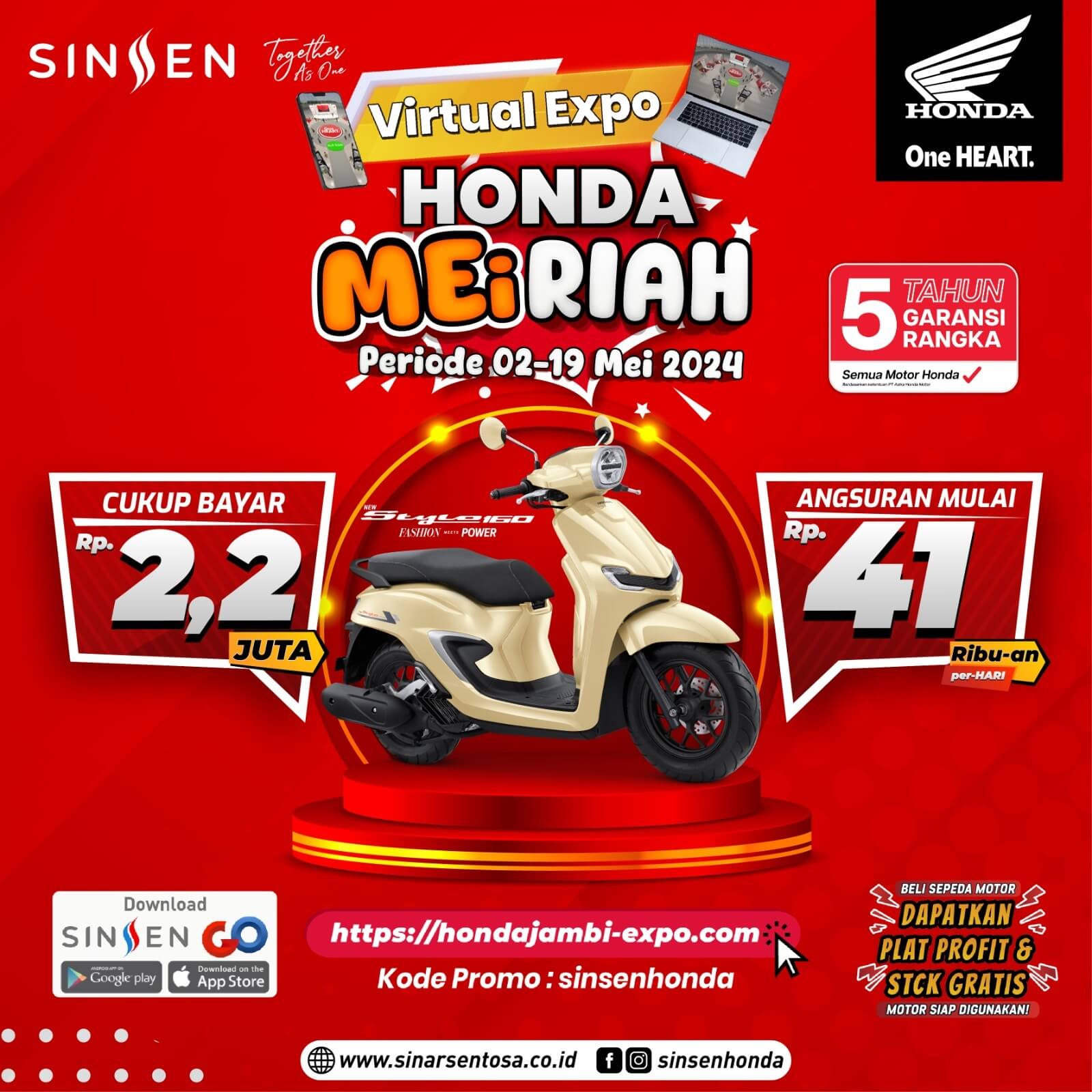 Dapatkan Promo Menarik Hanya di Virtual Expo Honda Meriah