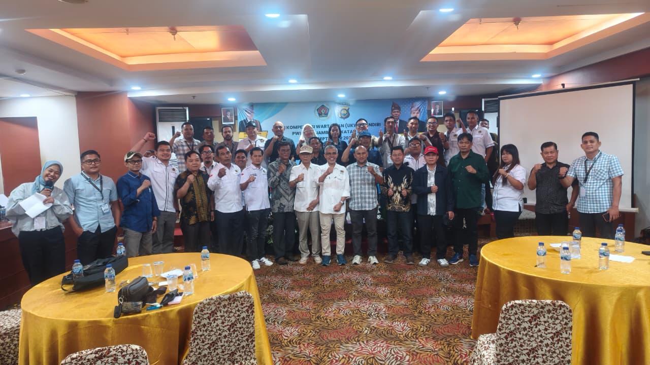 23 Wartawan Dinyatakan Kompeten, UKW PWI Kota Jambi Angkatan 14