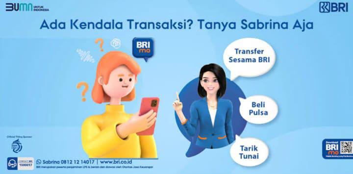 Begini langkah-langkah menggunakan Asisten virtual BRI Sabrina