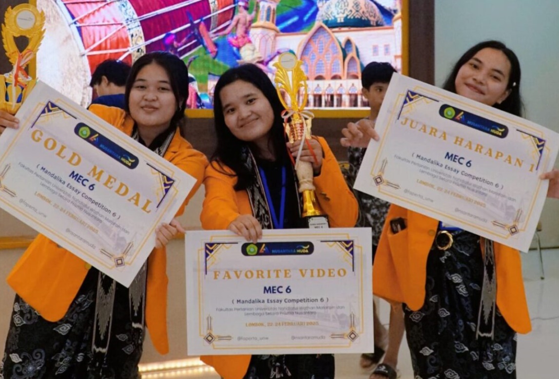 Mahasiswa UNJA Berhasil Raih Gold Medal Dalam Lomba Mandalika Essay Competition, Lombok