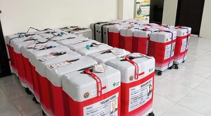 Jelang Keberangkatan ke Tanah Suci, Kemenhaj Tebo Kumpulkan Koper JCH 