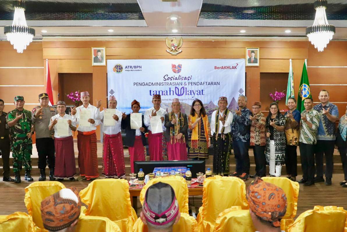 Pendaftaran Tanah Ulayat Wujudkan Arahan Presiden Prabowo dalam Pengelolaan Tanah dan Ruang