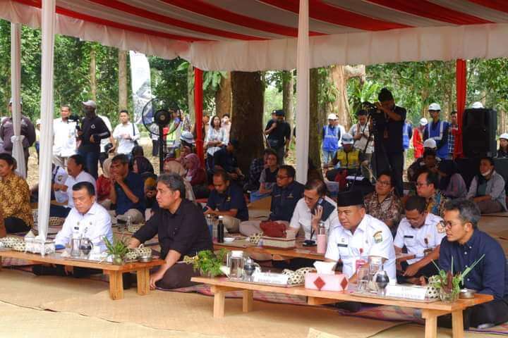 Sekda Budhi Hadiri Tegak Tiang Museum Kompleks Kawasan Candi Budaya Nasional Muaro Jambi