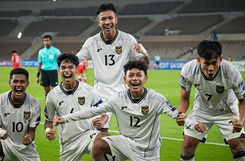 Dua Gol Menit Akhir Antar Indonesia U-17 Tundukkan Afghanistan dan Lolos Sempurna ke 8 Besar Piala Asia