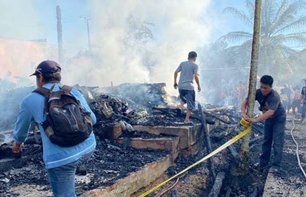 Rumah dan Toko di Muratara Hangus Terbakar, Uang Rp 250 Juta Lenyap