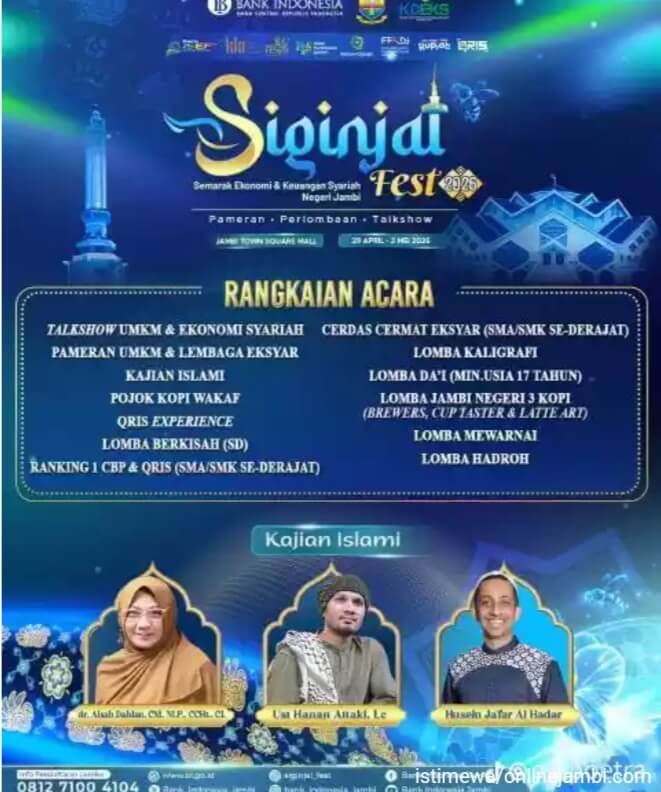 Siginjai Fest 2026, Rangkul UMKM hingga Hadirkan Aisyah Dahlan, Habib Husein Ja'far dan Ustadz Hanan Attaki
