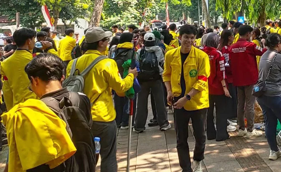 Aksi Mahasiswa BEM UI Setahun Prabowo, Usung 8 Tuntutan Asta Cita Rakyat