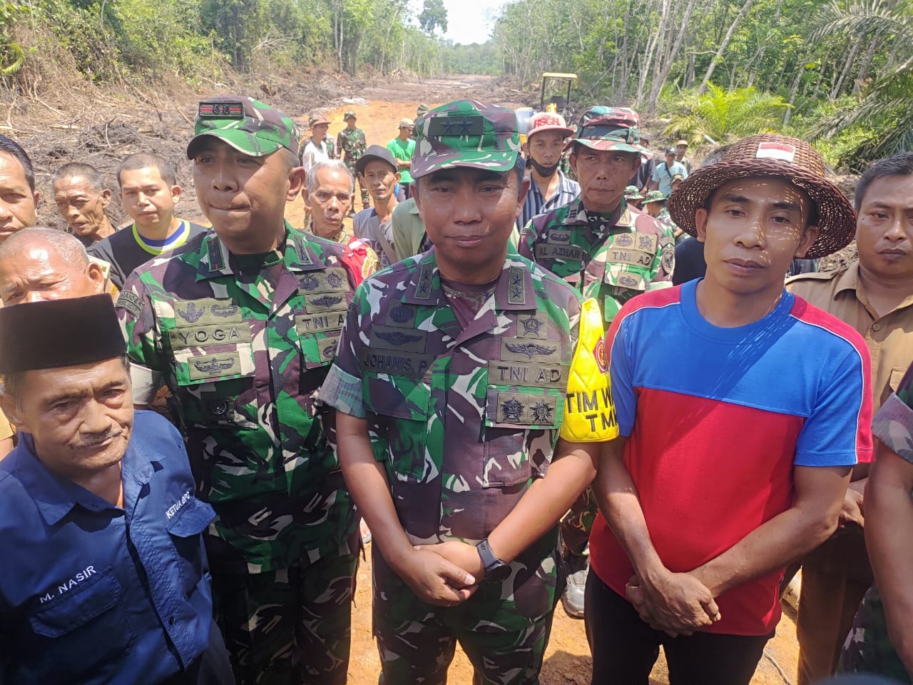 Danrem 042/Gapu Sambut Kedatangan Ketua Tim Wasev TMMD ke-121 