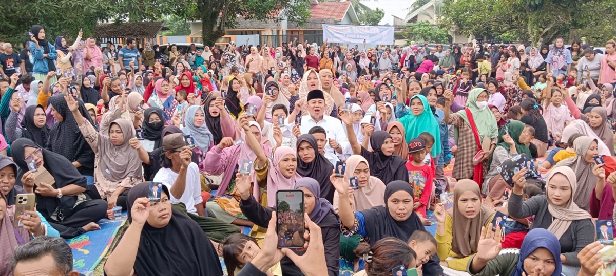 Ribuan Warga Kelurahan Paal 5 Kota Jambi Beri Dukungan untuk H Abdul Rahman