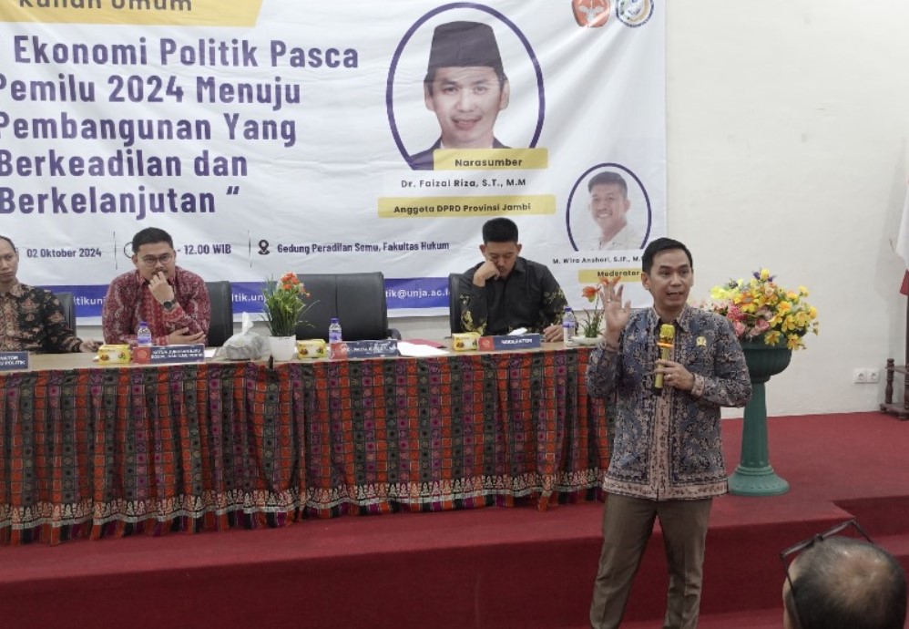 Faizal Riza Jelaskan Peran dan Fungsi Lembaga Legislatif kepada Mahasiswa Fisipol Unja