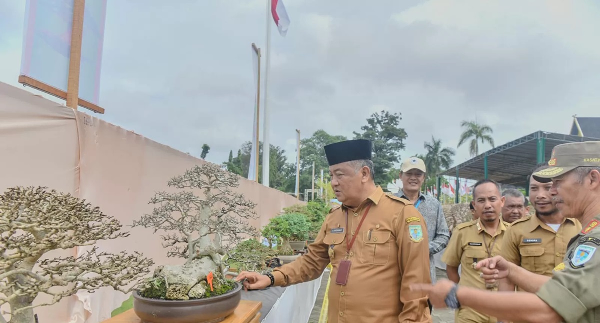 Sekda Kota Jambi Membuka Job Fair, Pameran Bonsai, dan Bazar UMKM dalam Rangka HUT Pemkot Jambi ke-78