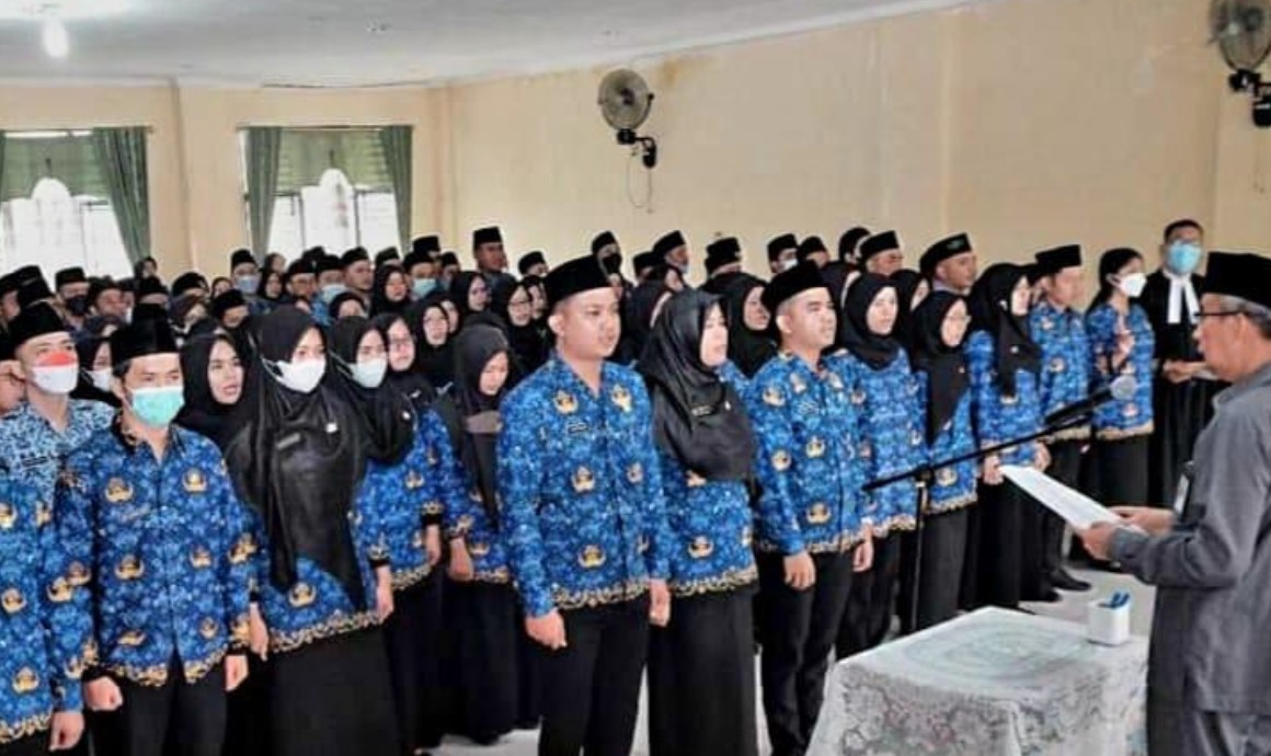 Sekda Pimpin Pengambilan Sumpah Janji PNS di Lingkup Pemkab Tanjabbar Angkatan 2019