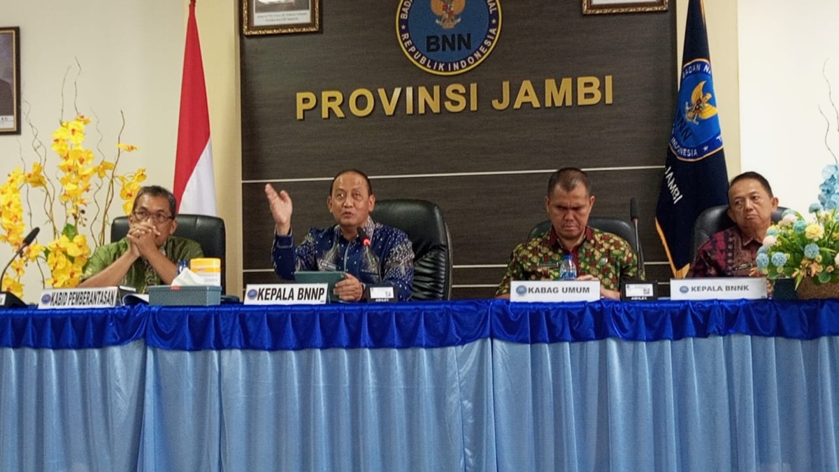 Sepanjang 2024, BNNP Jambi Tangani 25 Kasus Narkoba, 48 Orang Jadi Tersangka