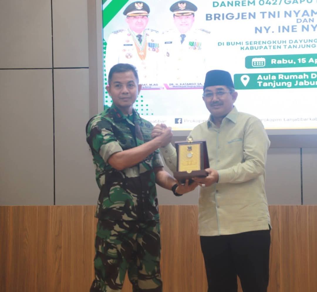Perkuat Sinergi TNI dan Pemda, Bupati Anwar Sadat Sambut Kunjungan Danrem 042/Gapu
