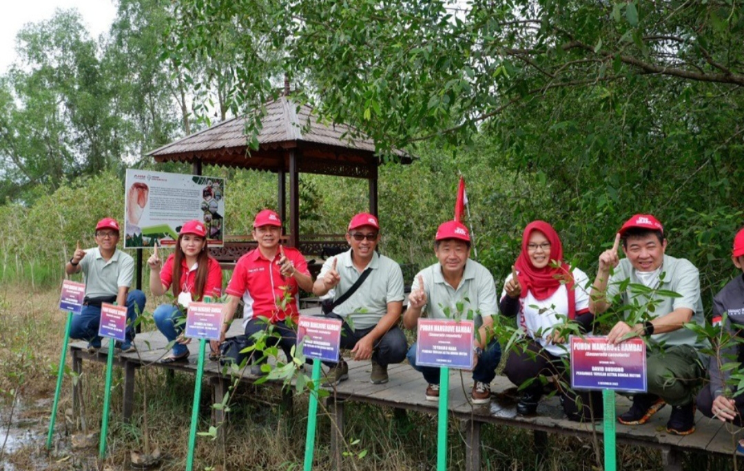 Lestarikan Habitat Bekantan, Yayasan AHM Tanam Seribu Mangrove Rambai