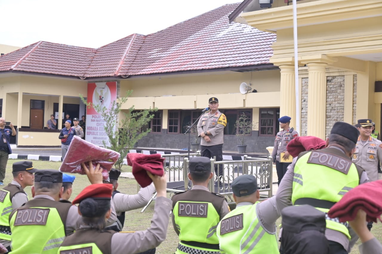 Cek Personel di Polres Merangin, Wakapolda Jambi: Polisi Jangan Sampai Tak Netral