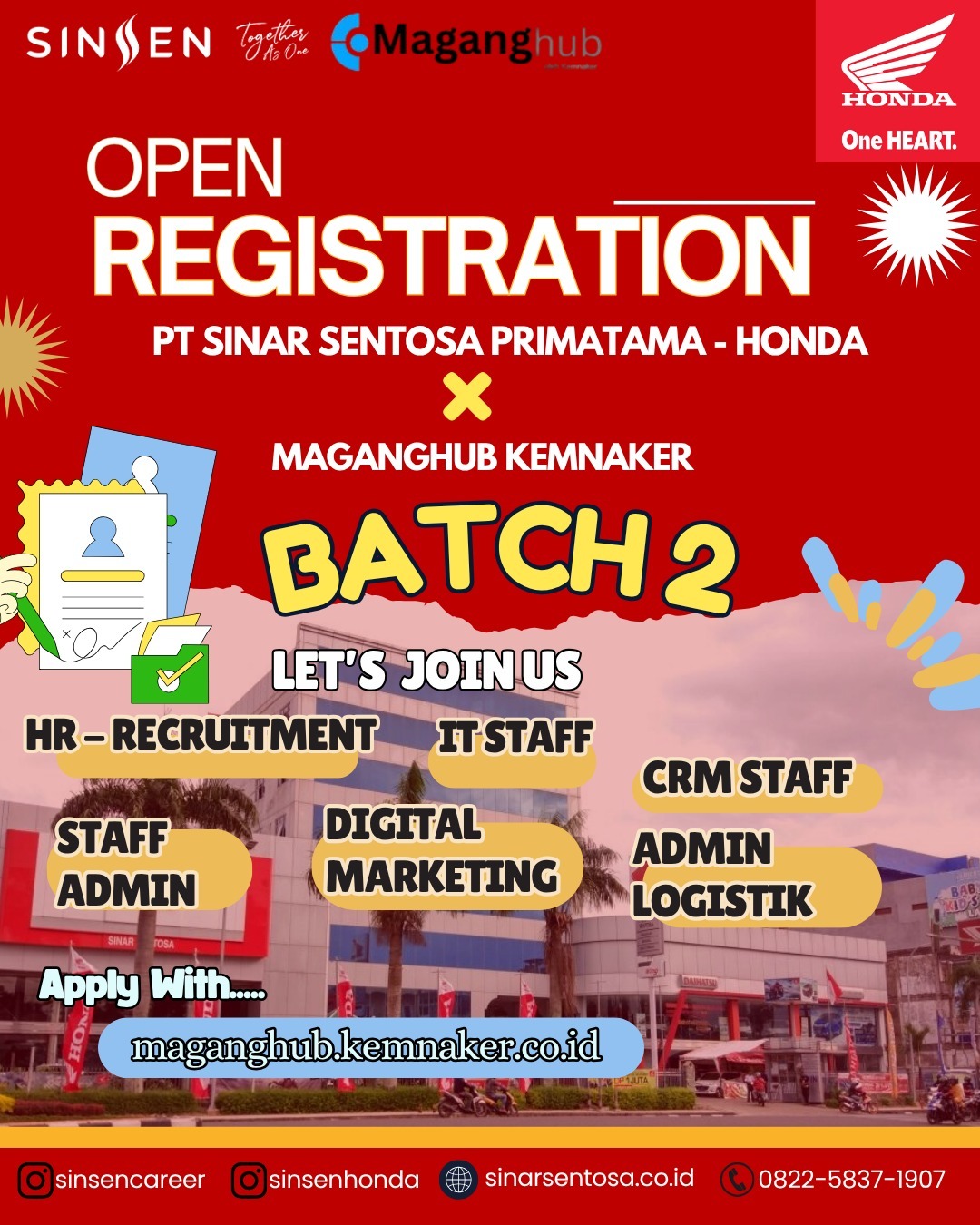 Sinsen Dukung Program Pemagangan Nasional Batch 2, Siapkan Generasi Muda Siap Kerja