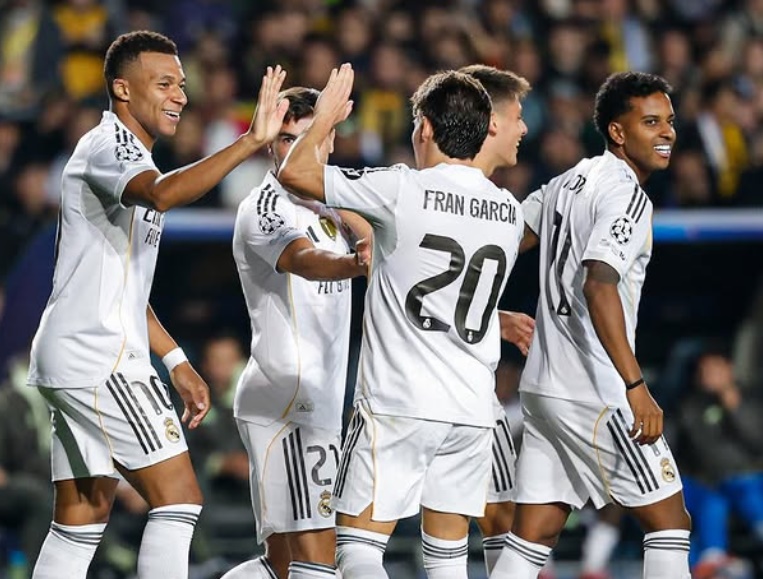 Real Madrid Hajar Kairat Almaty 5-0, Mbappe Cetak Hattrick di Liga Champions