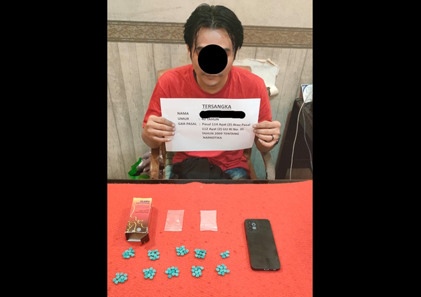 Waduh! Pecatan PNS Ditangkap Satresnarkoba Polresta Jambi Gegara Kedapatan Bawa 95 Butir Pil Ekstasi