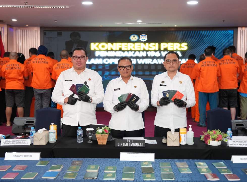 196 WNA Ditindak Imigrasi Selama Tiga Hari Pelaksanaan Operasi Wirawaspada di Jabodetabek