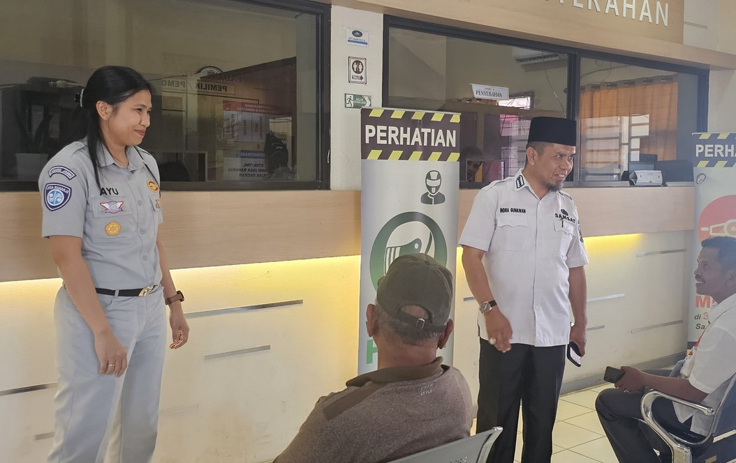 Kepala PT Jasa Raharja Cabang Jambi Kunjungi Samsat Kerinci