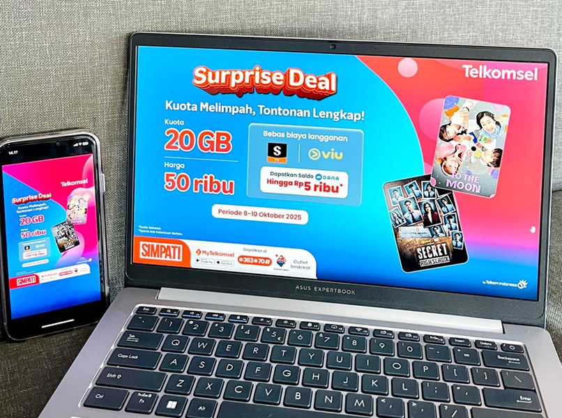 Telkomsel Hadirkan Surprise Deal: Kuota 20GB Cuma Rp50 Ribu, Gratis Langganan ShortMax dan Viu!