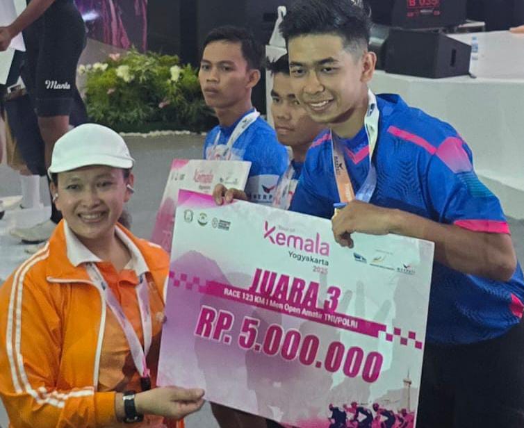 Selamat! 2 Atlet Polda Jambi Naik Podium di Tour of Kemala 2025 di Yogyakarta