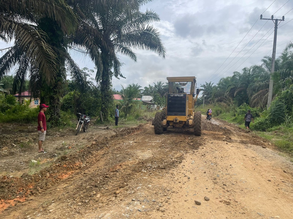 Puluhan Tahun Tak Tersentuh Bantuan, Warga Desa Sungai Jernih di Tebo Perbaiki Jalan Secara Swadaya