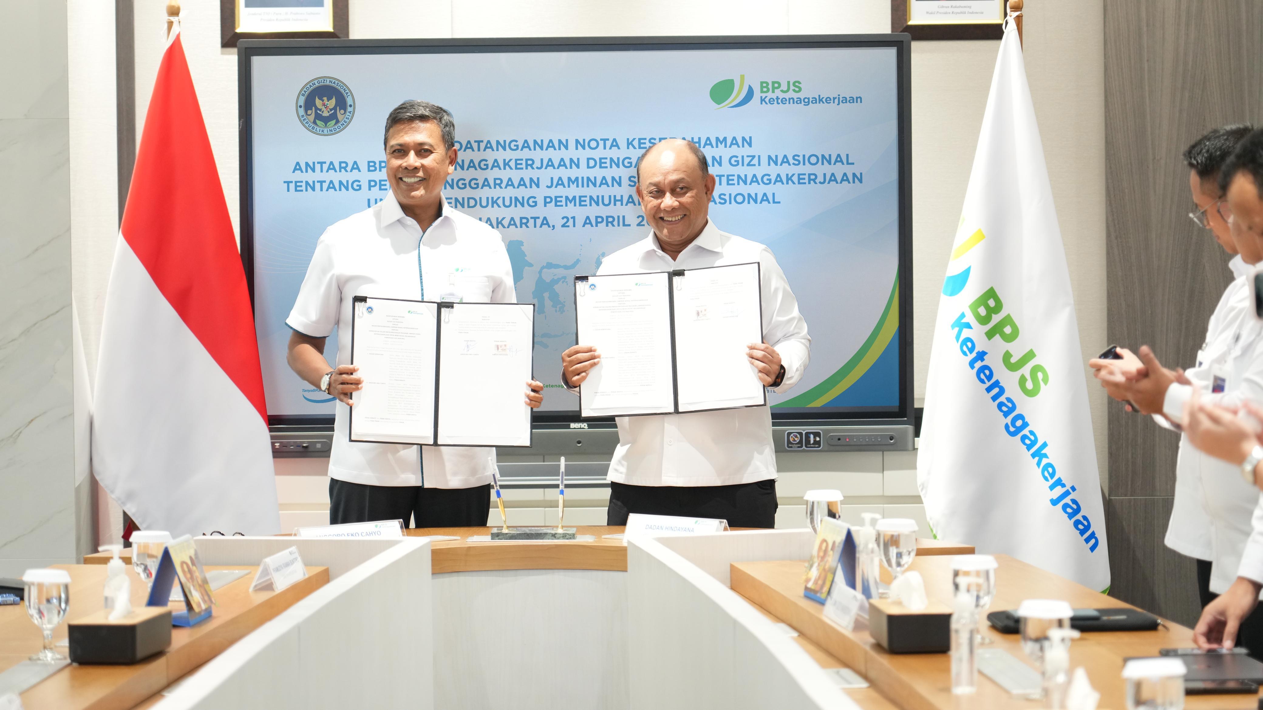 BPJS Ketenagakerjaan dan BGN Jalin Sinergi Lindungi Pekerja Dukung Program Makan Bergizi Gratis