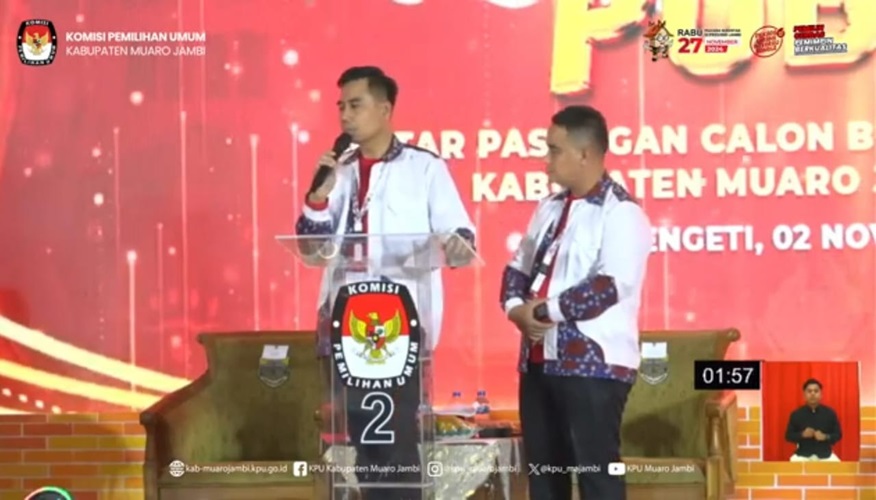 Debat Pilbup Muaro Jambi, Zuwanda Berhasil Jawab Pengentasan Kemiskinan dengan Lugas 