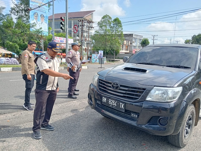 Tak Bayar Pajak, Puluhan Kendaraan Bermotor Terjaring Razia di Kabupaten Bungo