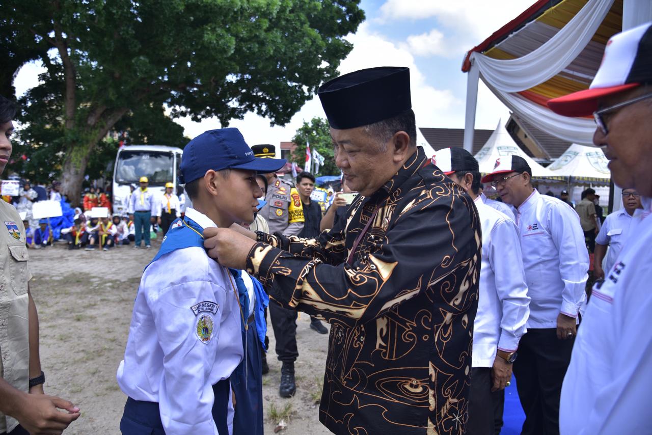 Buka JUMBARA PMR Kota Jambi, Sekda Harap Tingkatkan Keterampilan, Karya dan Bakti