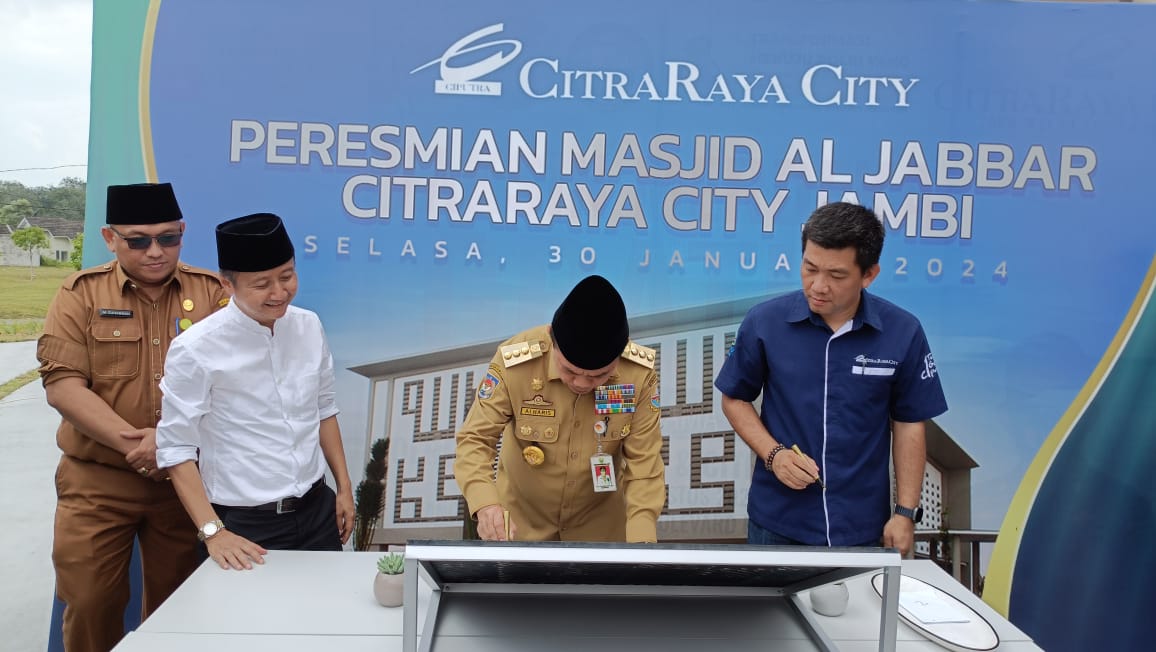 Resmikan Masjid Al Jabbar Citraraya City Jambi, Ini Pesan Gubernur Jambi Al Haris 