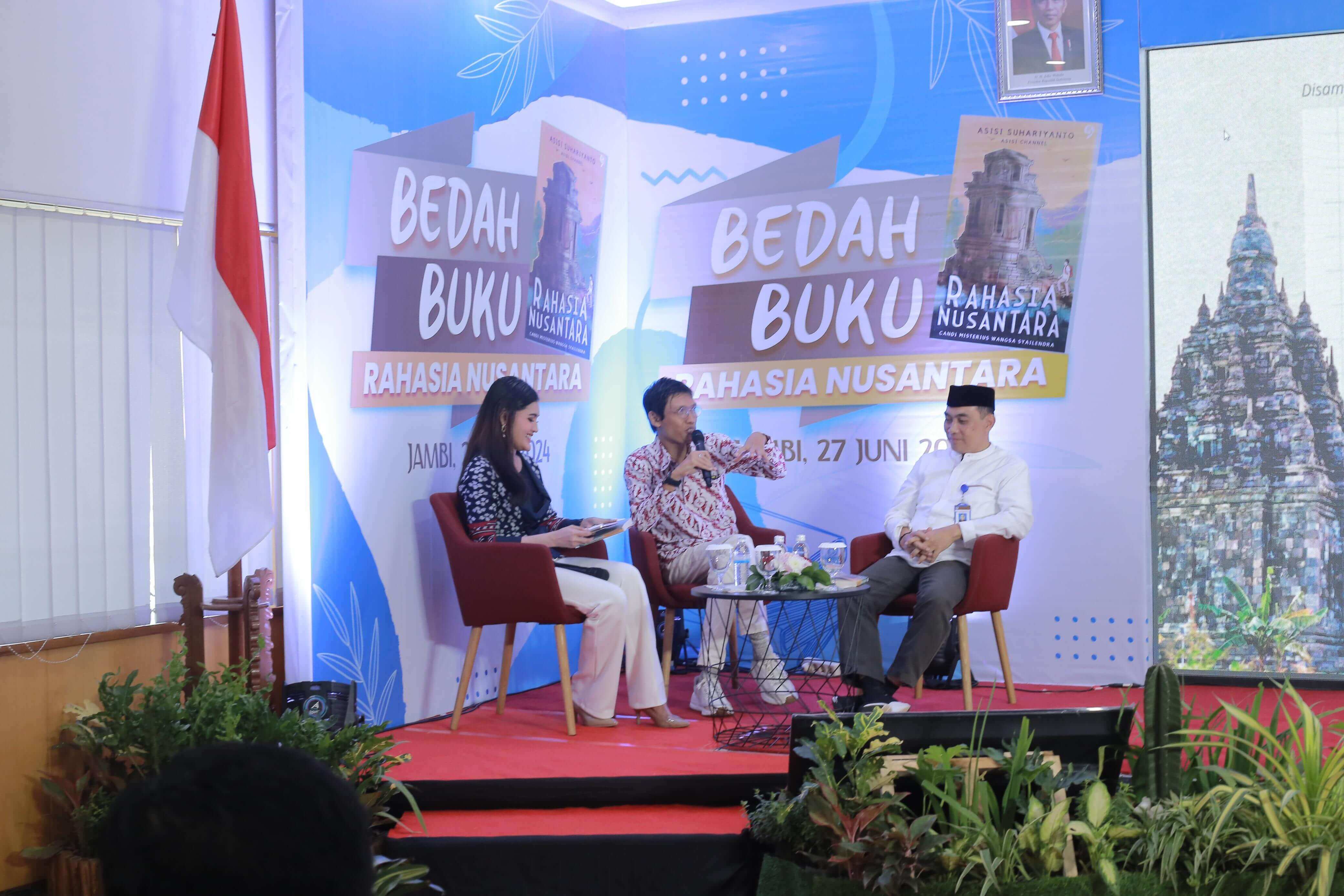 Bank Indonesia Jambi Gelar Bedah Buku Rahasia Nusantara, Mengulik Sejarah Candi Candi di Indonesia 