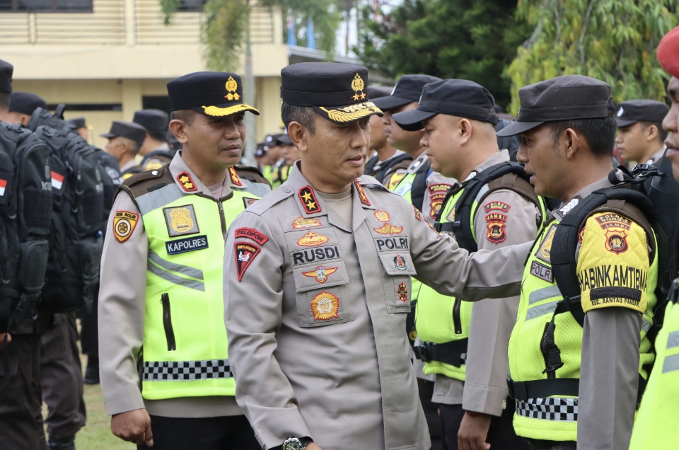 Kapolda Jambi Cek Kesiapan Pengamanan Pilkada 2024, di Polres Bungo