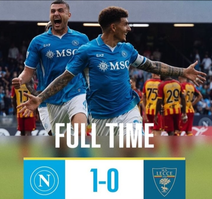 Napoli Menang Tipis 1-0 atas Lecce, Kokoh di Puncak Klasemen Serie A!