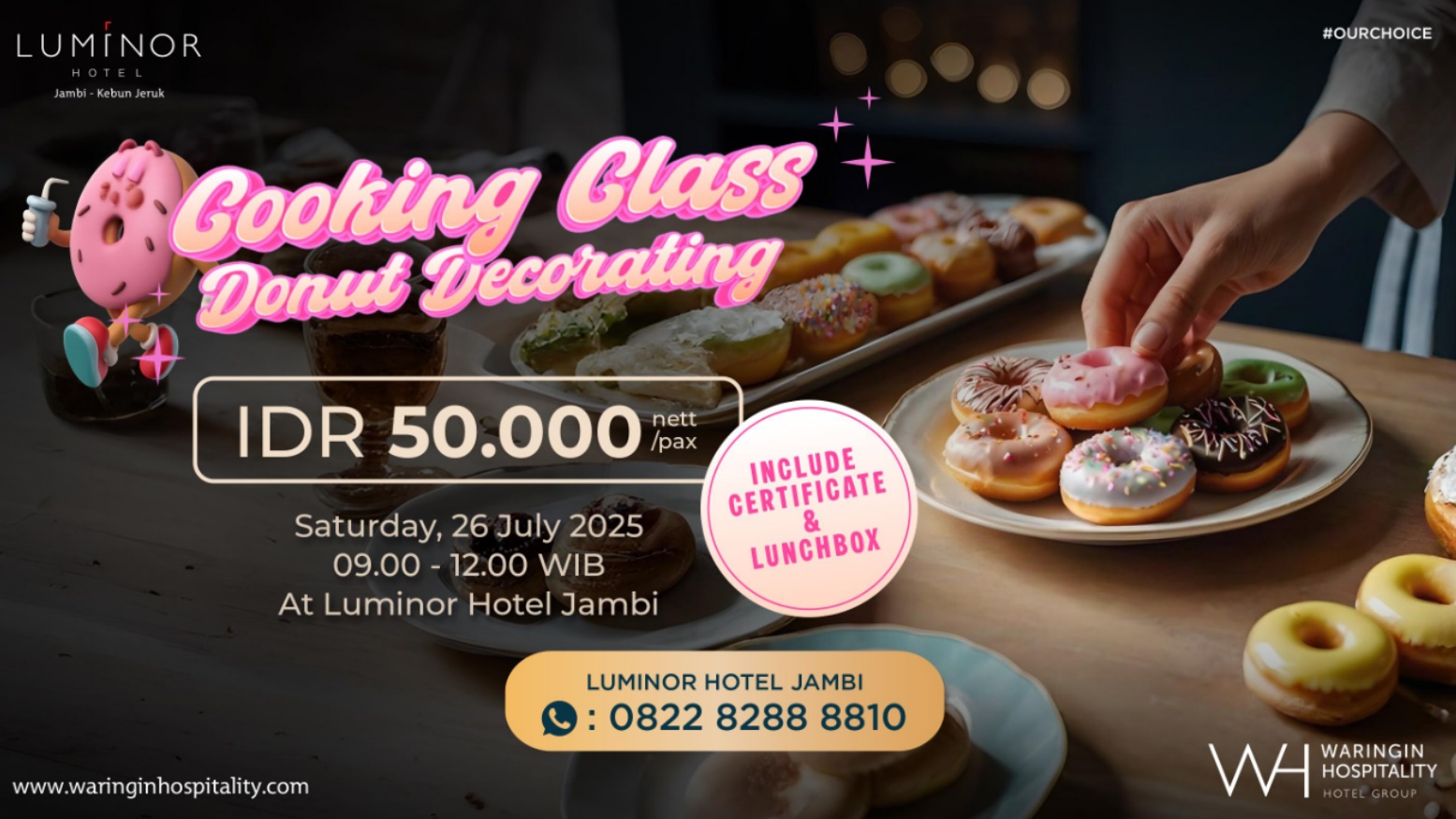 Buruan! Ikuti Cooking Class di Luminor Hotel Jambi Hanya Rp50.000, Menangkan Mobil Chery Tiggo 5X